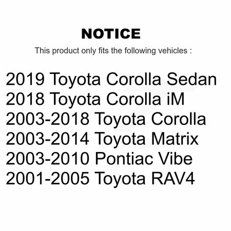 Tor Front Lower Forward Suspension Control Arm Bushing For Toyota Corolla Matrix Pontiac iM TOR-K200782